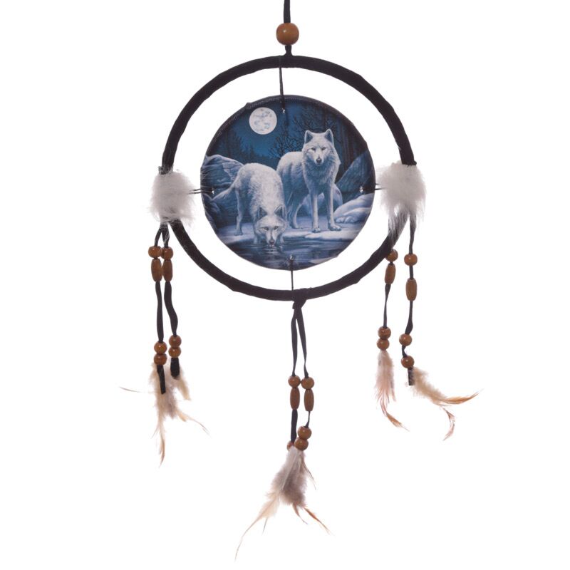 Lisa Parker Winter Wolf Dreamcatcher 16cm