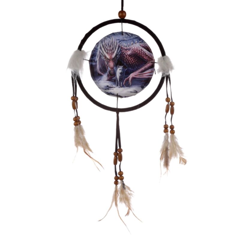 Lisa Parkerer Alliance Draak Wolf Dreamcatcher 16cm