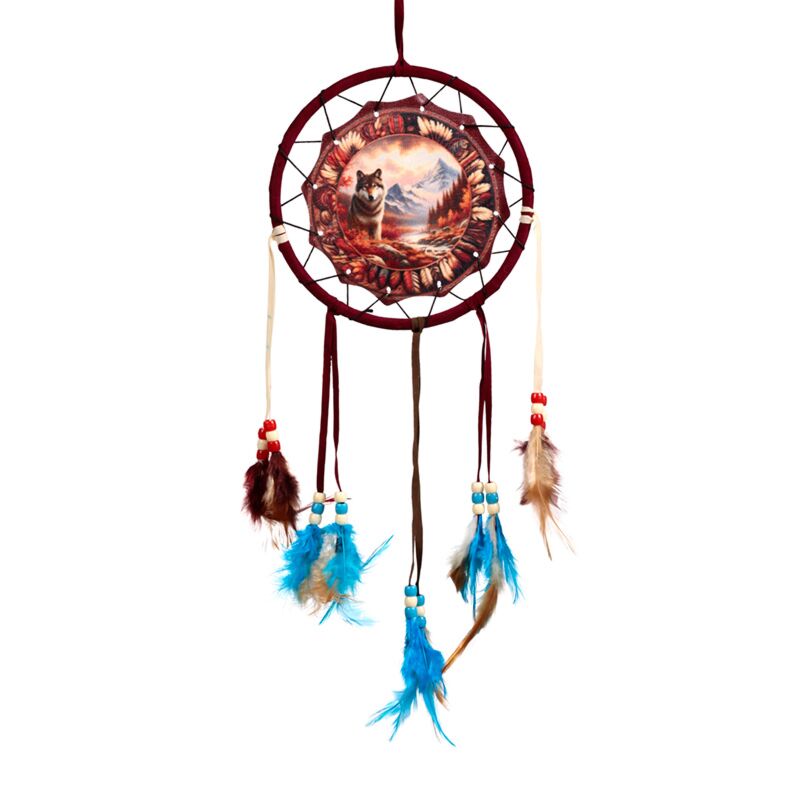 Autumn Wolf Dreamcatcher 16cm