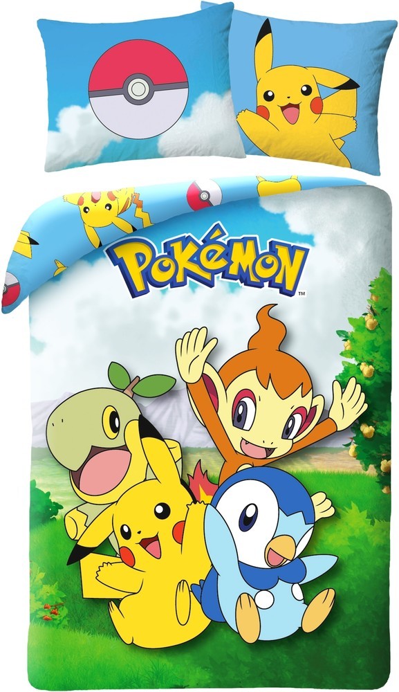 Pokémon couette Pokémon (pok-679) : 140x200 70x90 cm