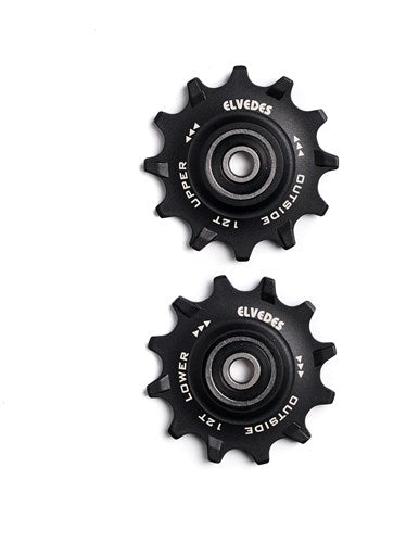 Roues de dérailleur Elvedes en acier inoxydable 12T 11V étanches étroites larges