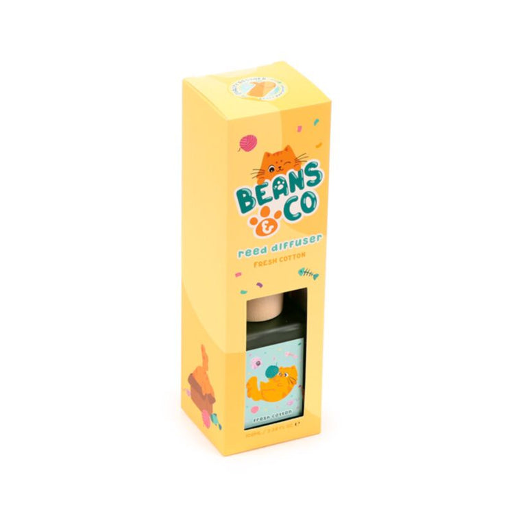 Beans Co Cats Coton frais 100 ml de parfum de parfum Huisparfum