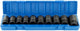 Jeu de douilles à chocs Imp 1 2 10 pièces