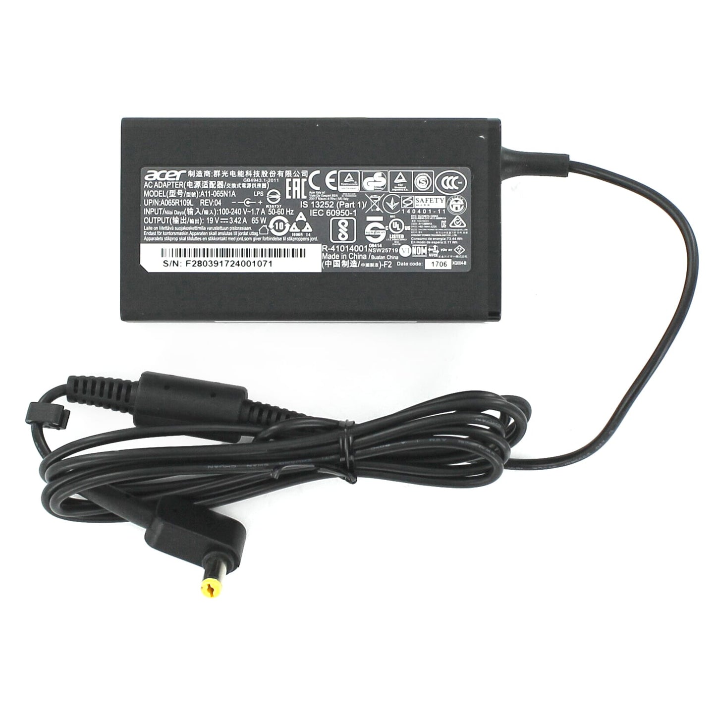 Adaptateur d'ordinateur portable ACER 65W
