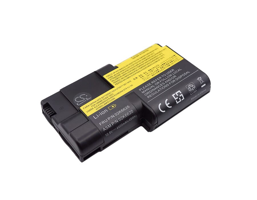 Batterie d'ordinateur portable de remplacement 4400mAh