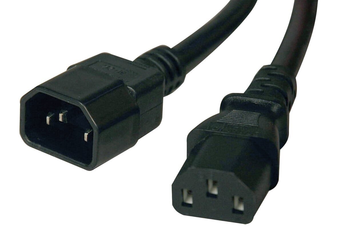 Marque privée IEC320 -C13 à C14 Stream Exilit Cable 2 mètres - noir
