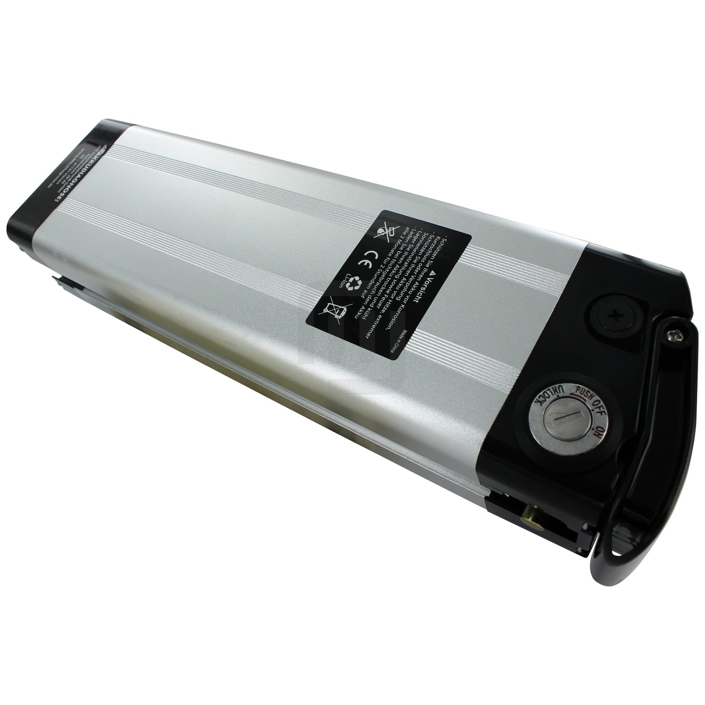 Batterie de vélo de remplacement 36 37V 14,5Ah Silverfish (argent)