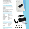 Adaptateur d'ordinateur portable Universal Yanec 90W avec 8 conseils noirs