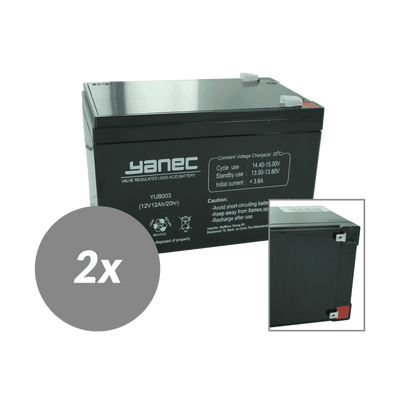 Remplacement de la batterie Yanec UPS Set RBC6 (Excl. Câbles)