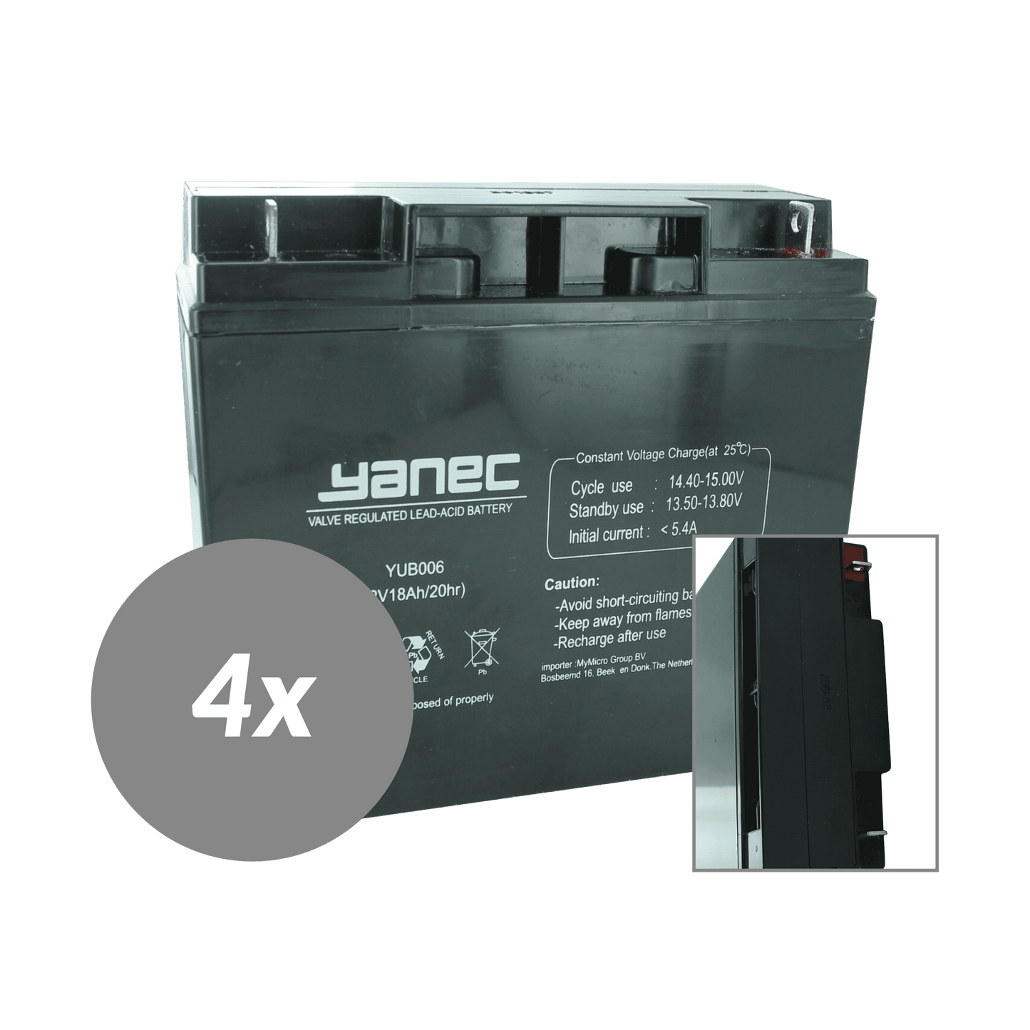 Remplacement de la batterie Yanec UPS Set RBC11 (Câbles excl.)