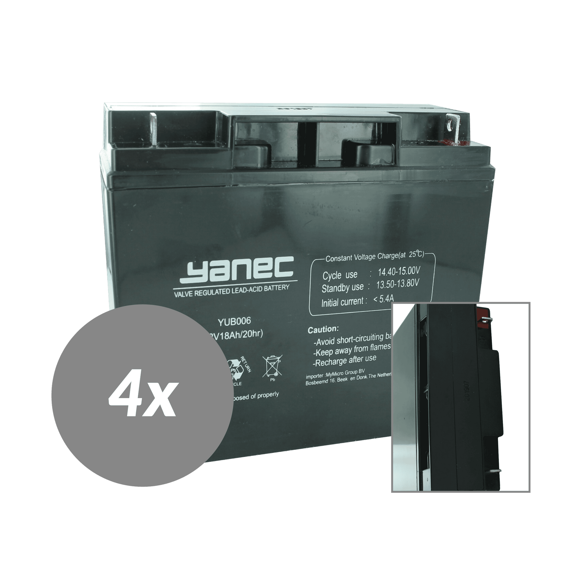 Remplacement de la batterie Yanec UPS Set RBC11 (Câbles excl.)