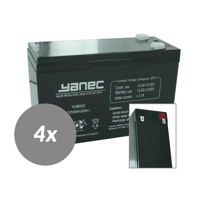Remplacement de la batterie Yanec UPS Set RBC24 (câbles excl.)