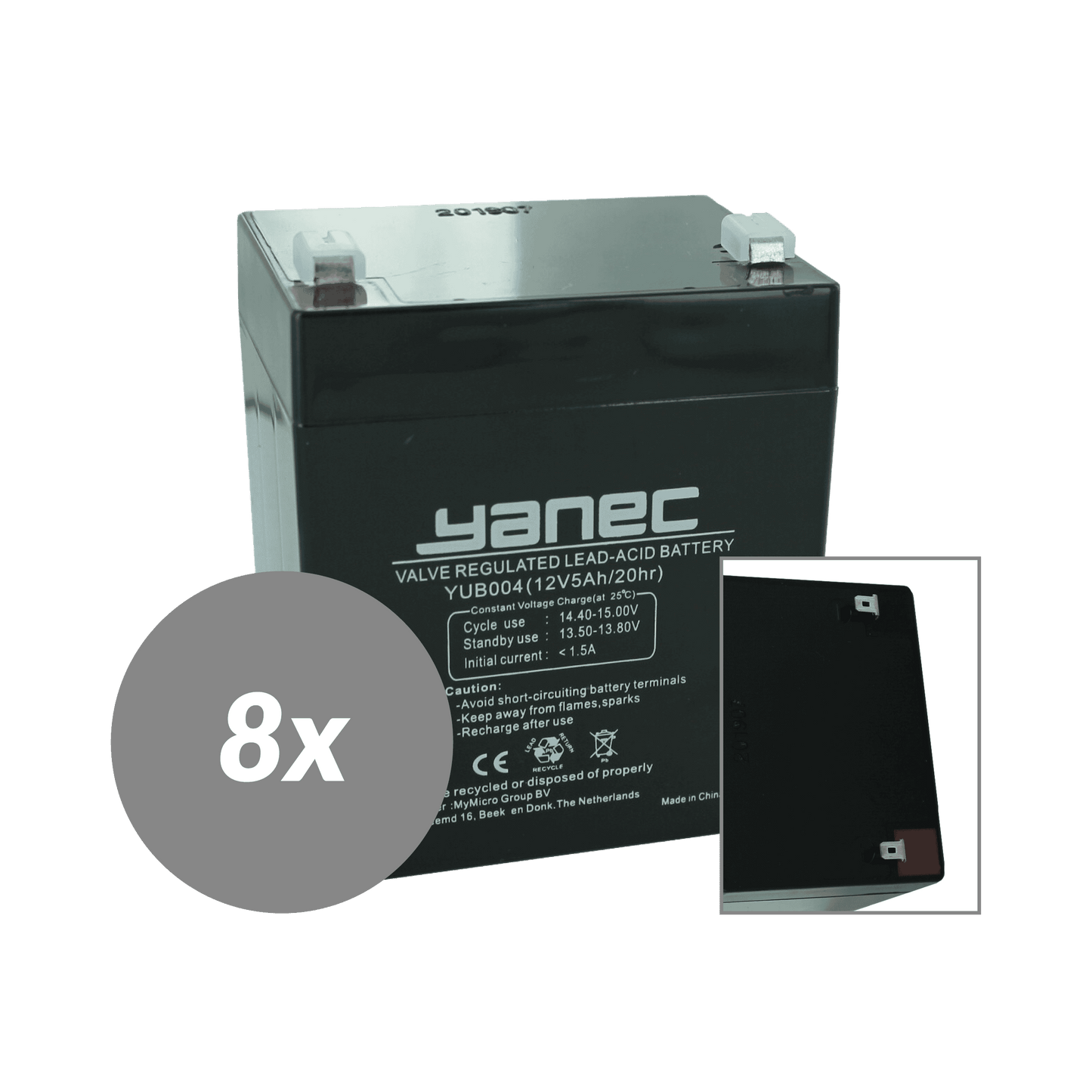 Set de remplacement de la batterie Yanec UPS RBC155 (câbles excl.)