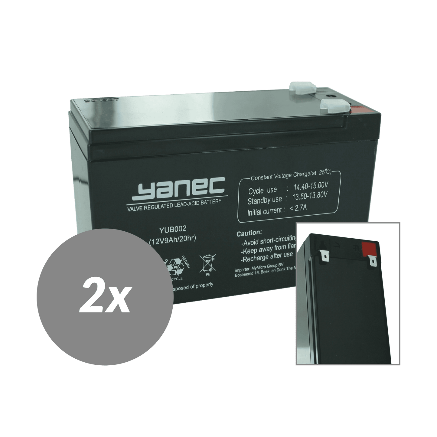REMPLACEMENT DE BATTERIE YANEC UPS SET RBC162 (Câbles excl.)