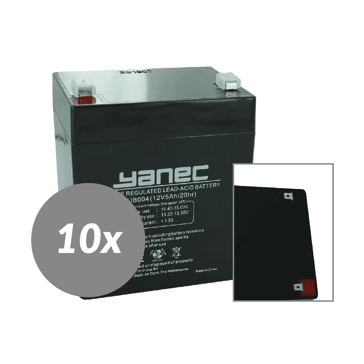 Remplacement de la batterie Yanec UPS Set RBC118J (Excl. Câbles)