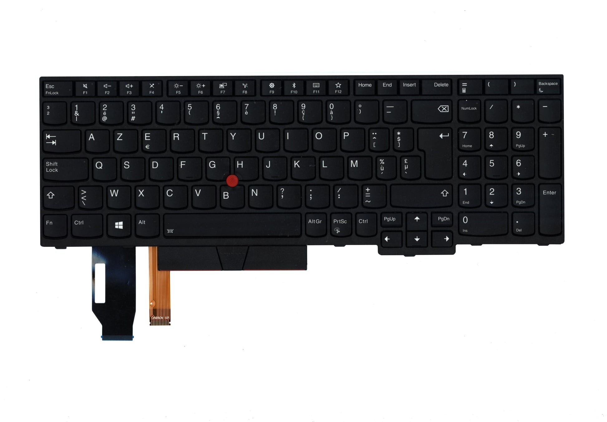Lenovo ordinateur portable clavier Azerty BE, rétro-éclairé