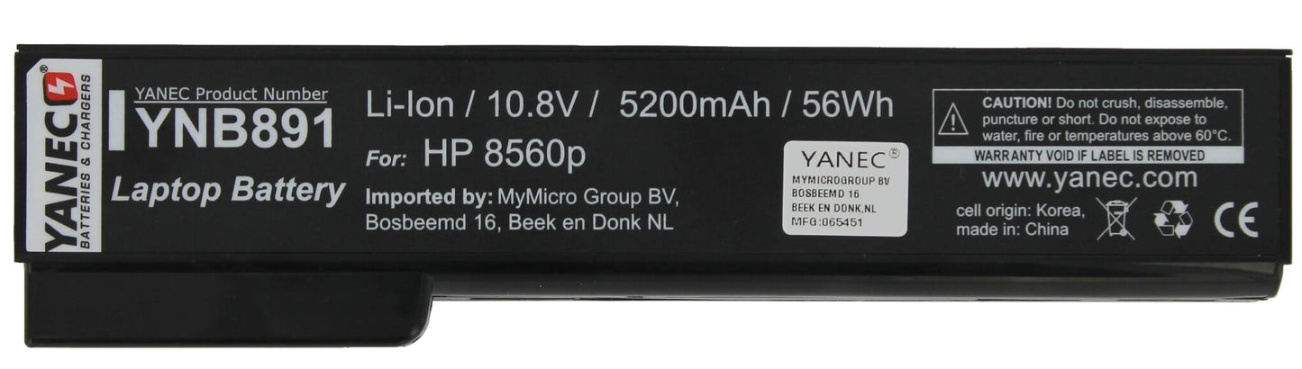 Batterie d'ordinateur portable Yanec 5200mAh