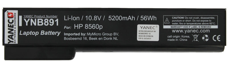 Batterie d'ordinateur portable Yanec 5200mAh