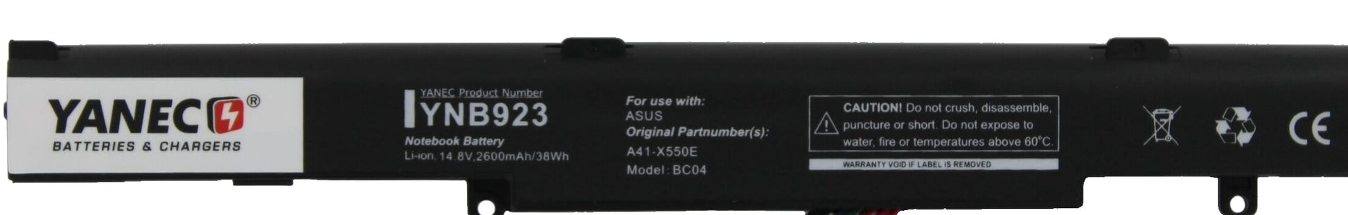 Batterie d'ordinateur portable Yanec 2600mAh