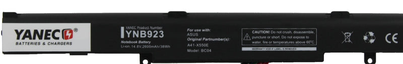 Batterie d'ordinateur portable Yanec 2600mAh