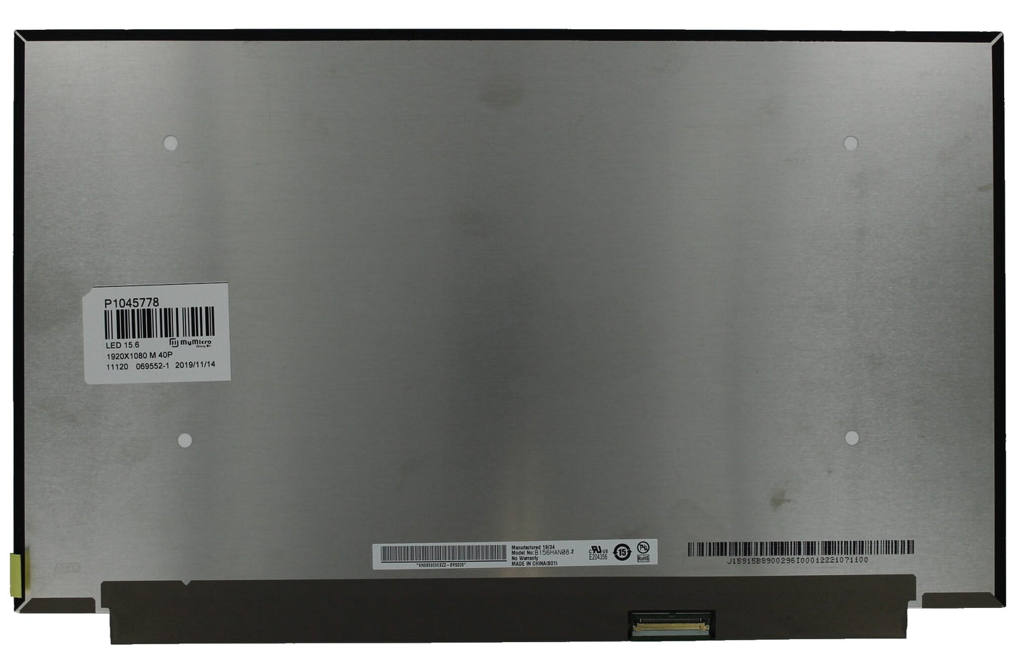 Écran LCD OEM 15,6 pouces 1920x1080 MAT 40pin, IPS, 144Hz