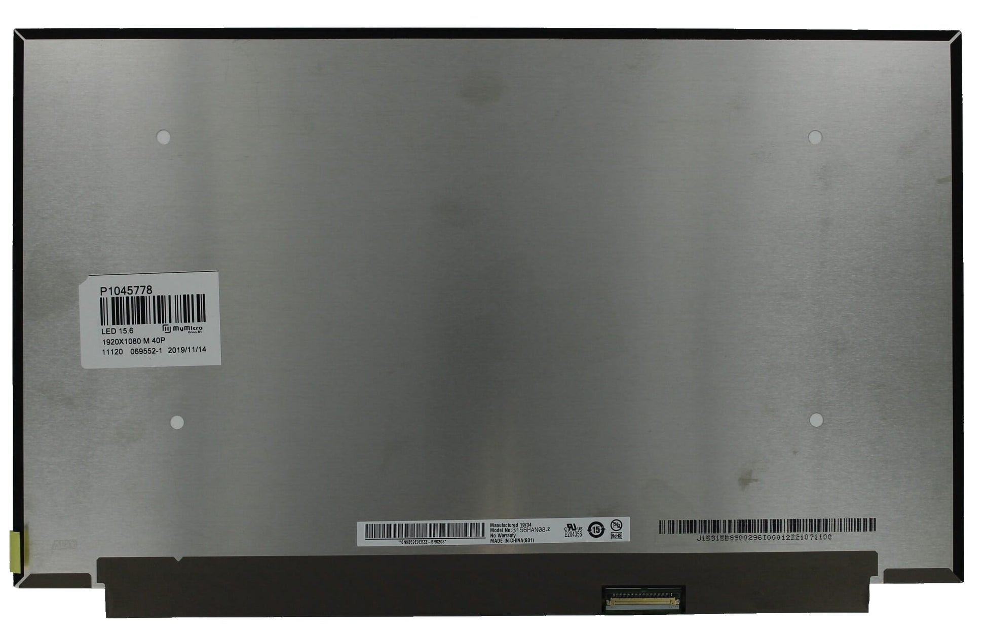 Écran LCD OEM 15,6 pouces 1920x1080 MAT 40pin, IPS, 144Hz