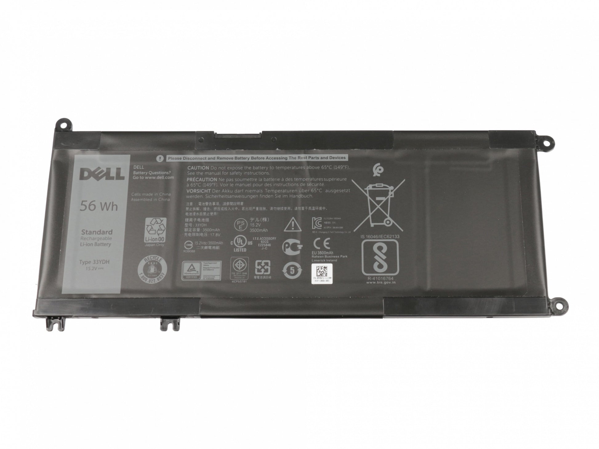 Batterie d'ordinateur portable Dell 3500 mAh