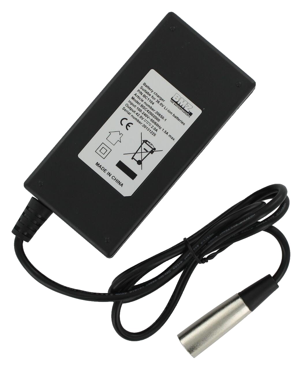 Chargeur de batterie BMZ Li-ion 42V 2A XLR 4pin