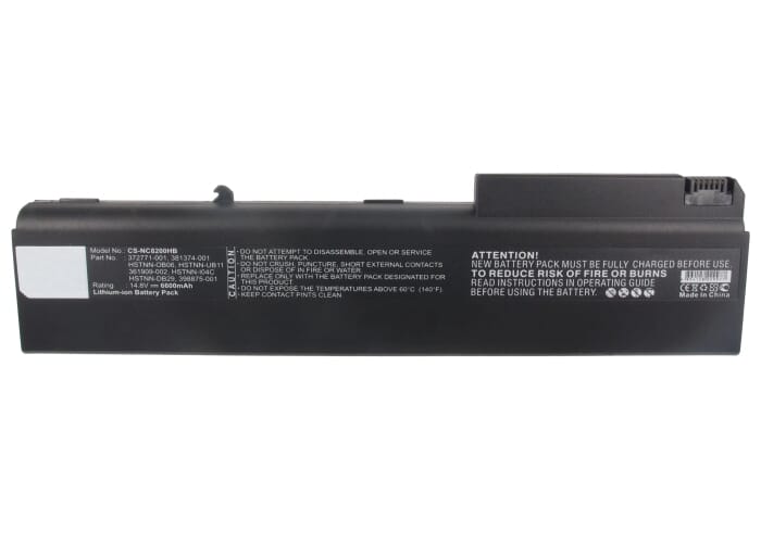 Batterie d'ordinateur portable de remplacement étendu 14,4V 6600mAh