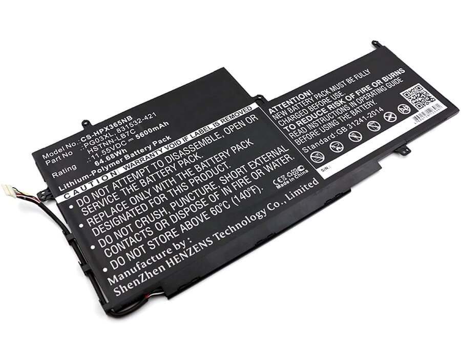 Batterie d'ordinateur portable de remplacement 5600mAh