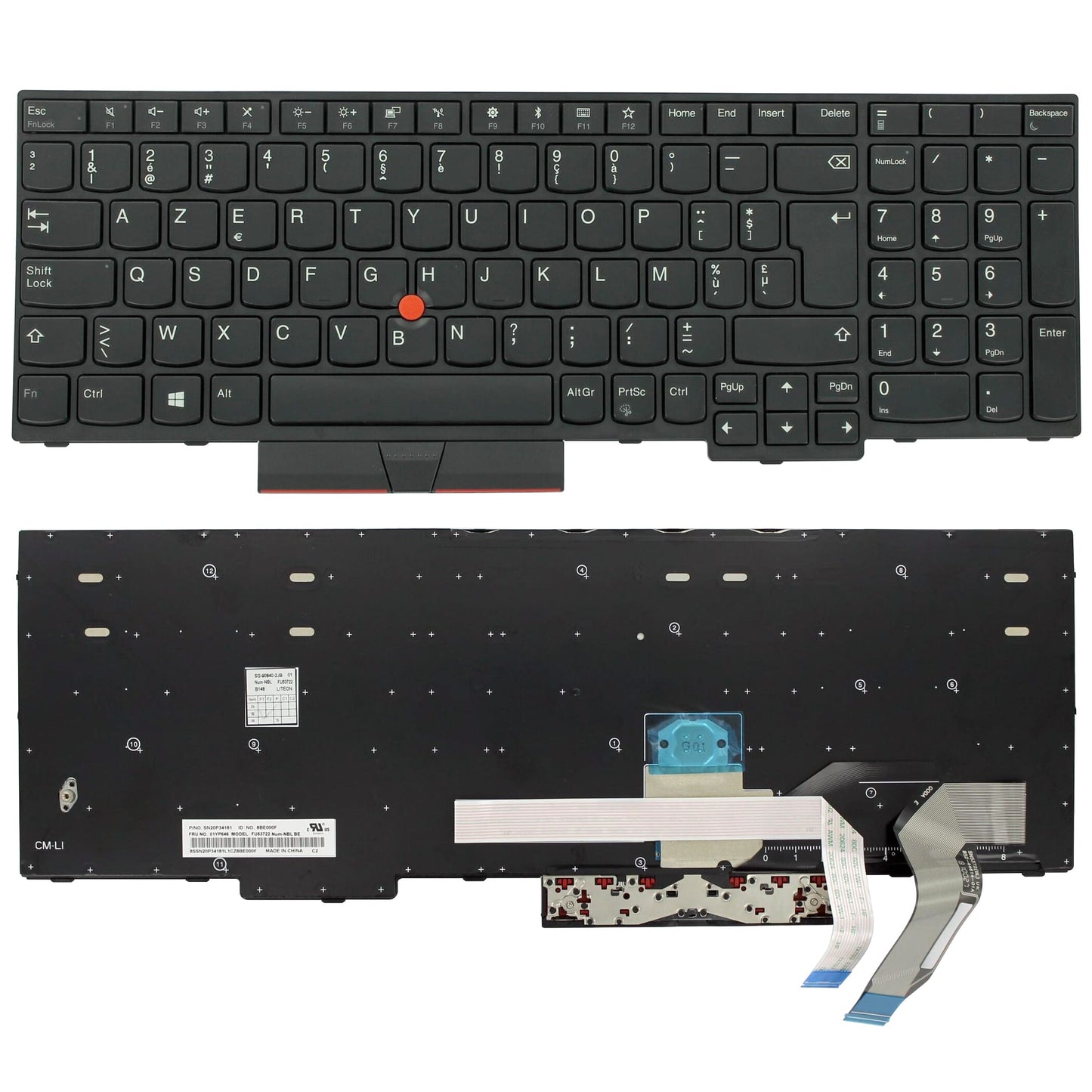 Lenovo ordinateur portable clavier Azerty be