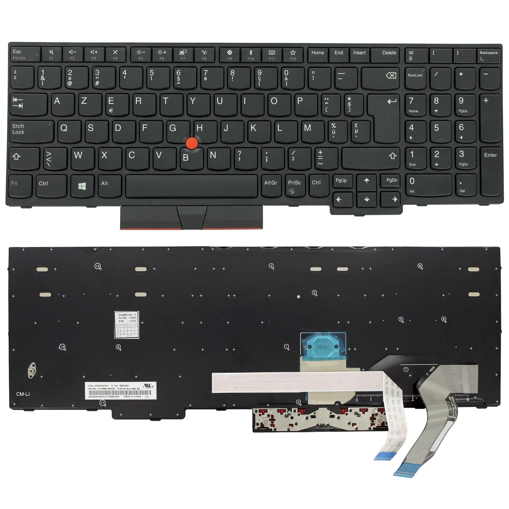 Lenovo ordinateur portable clavier Azerty be