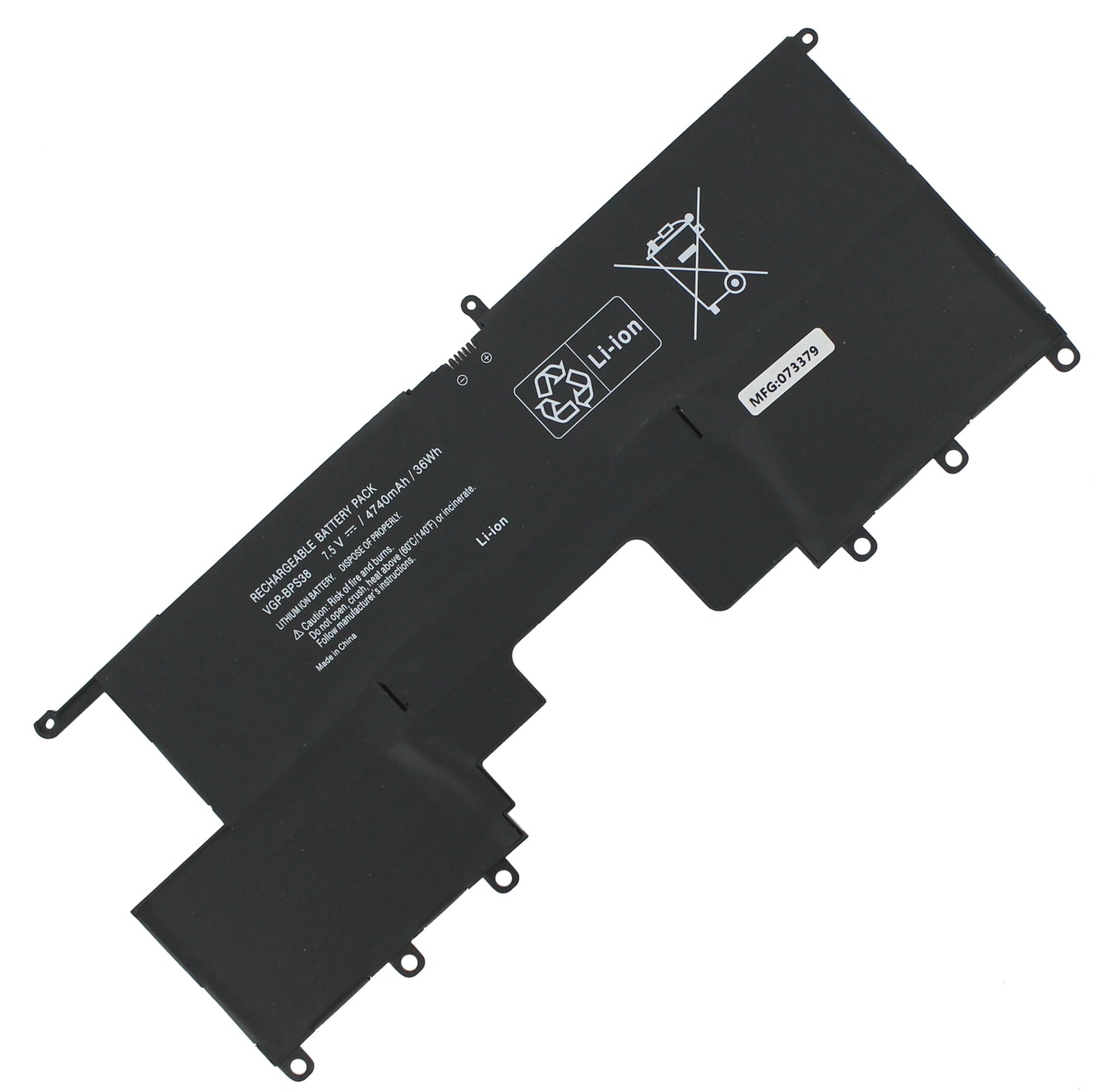 Batterie de remplacement de l'ordinateur portable 4740mAh