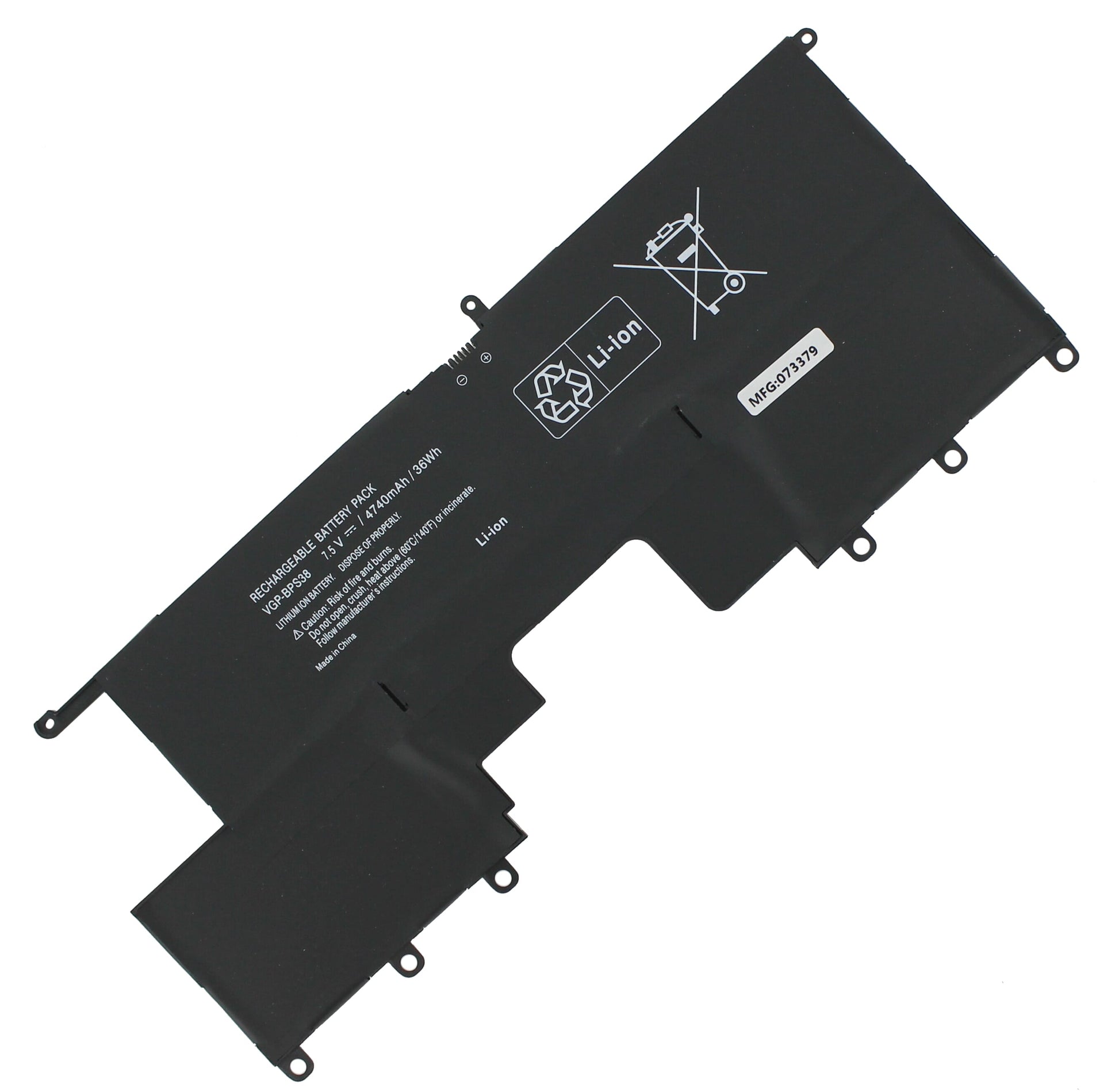 Batterie de remplacement de l'ordinateur portable 4740mAh