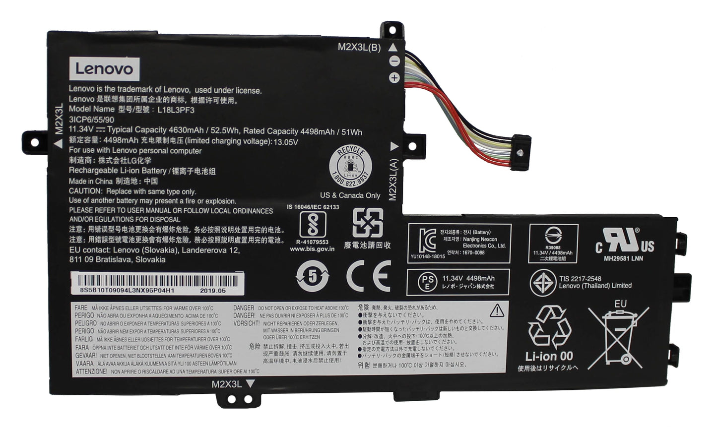 Batterie d'ordinateur portable Lenovo 4630 MAH
