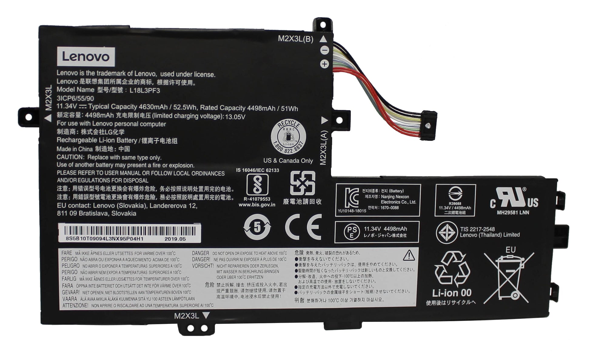 Batterie d'ordinateur portable Lenovo 4630 MAH