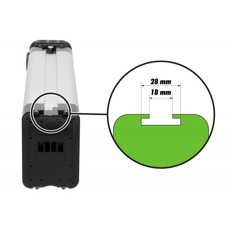 Batterie de vélo de remplacement 36 37V 14,5AH Silverfish (noir)