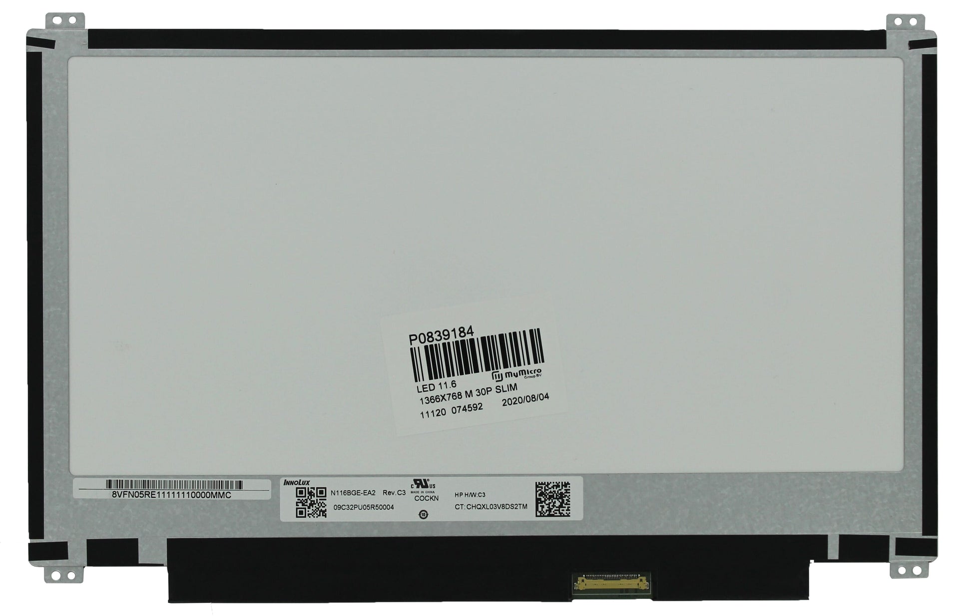 Écran LCD OEM 11,6 pouces 1366x768 MAT 30pin EDP