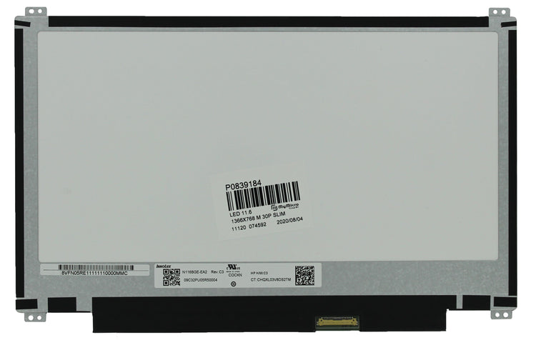 Écran LCD OEM 11,6 pouces 1366x768 MAT 30pin EDP