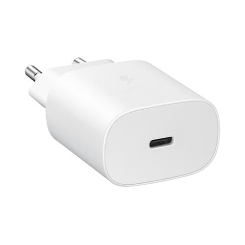 Chargeur Samsung avec câble 1M USB C 25W blanc