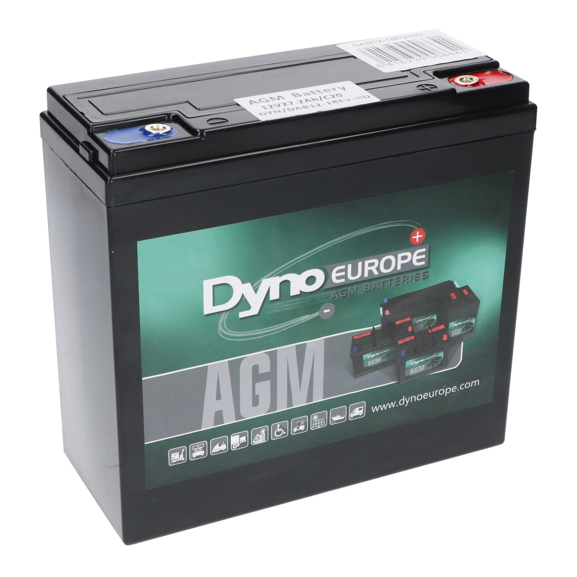 Dyno europe dyno bat batterie 12v 27.2h
