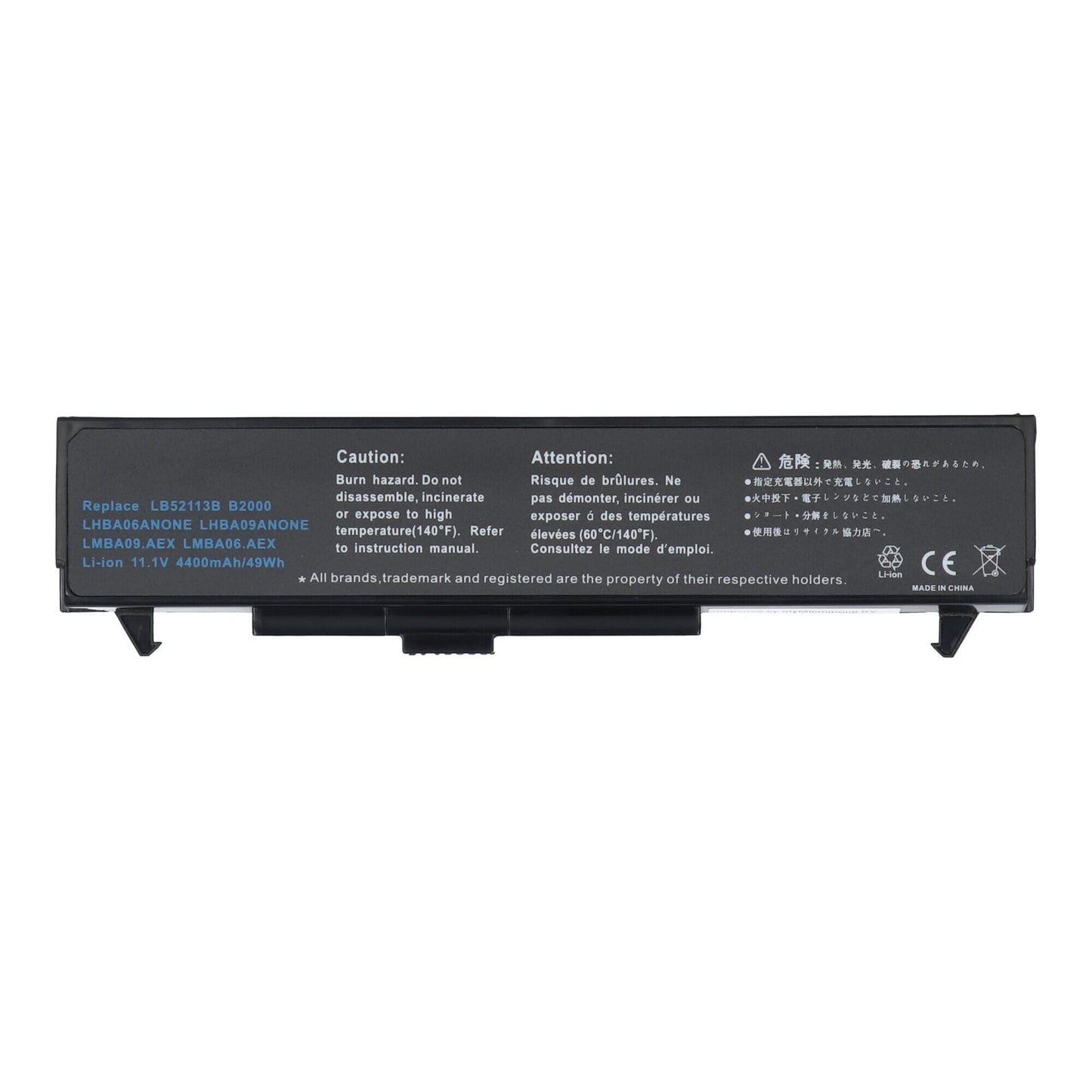Blu-Basic pour ordinateur portable Batterie 4400mAh