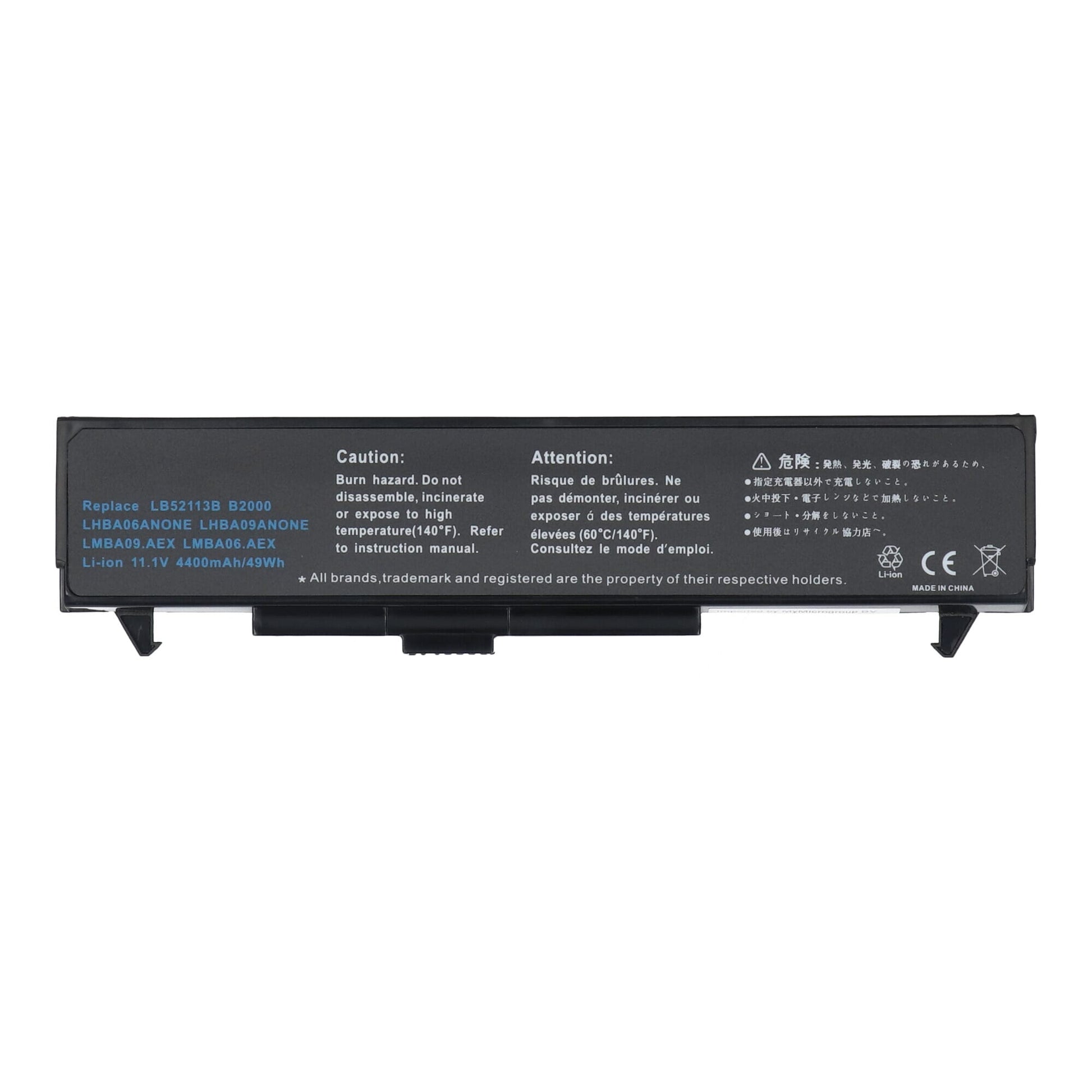 Blu-Basic pour ordinateur portable Batterie 4400mAh