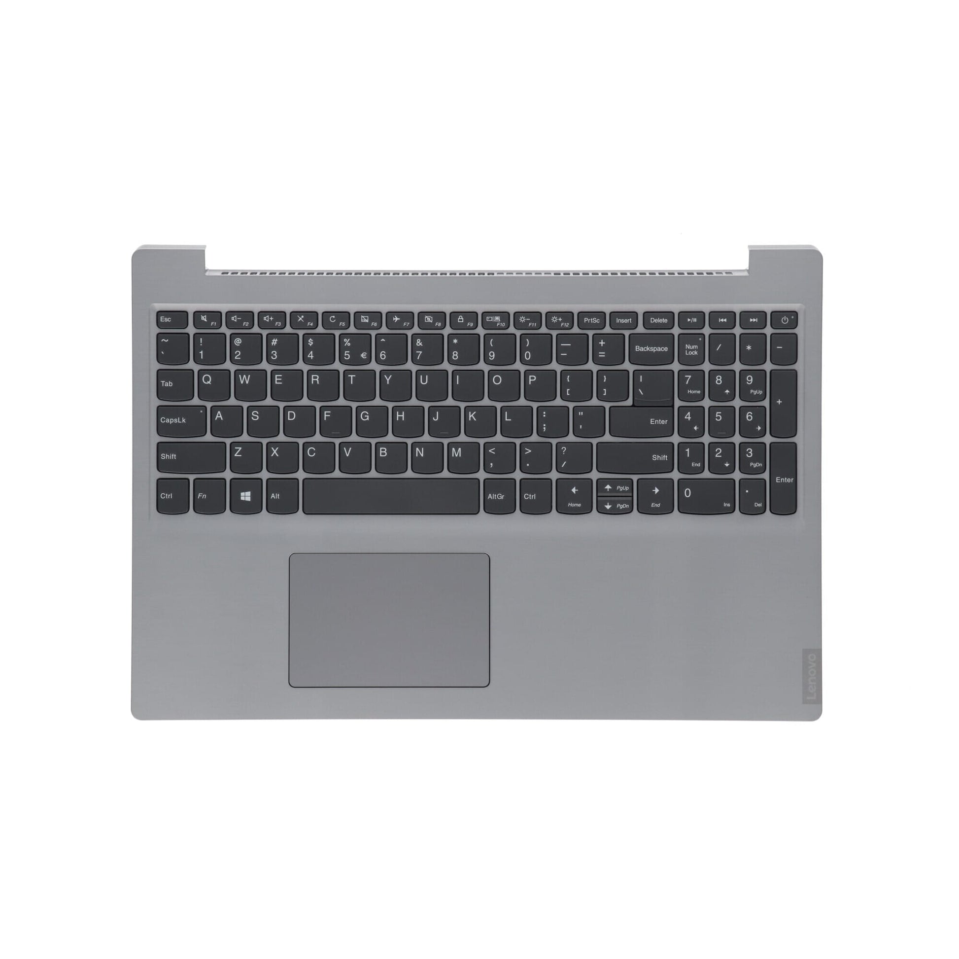 Clavier d'ordinateur portable Lenovo Qwerty Us + Haut Top Couvercle Silver