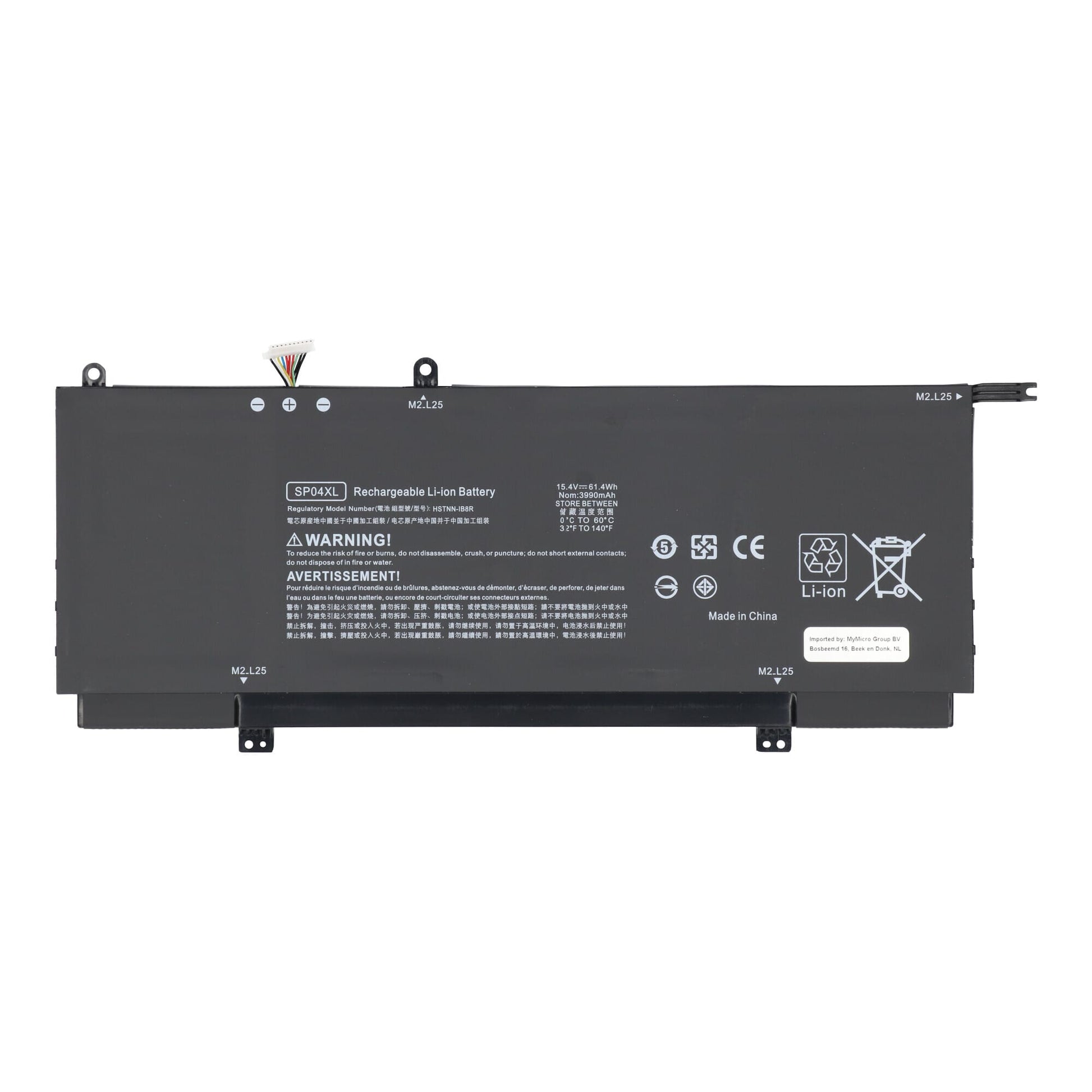 Batterie d'ordinateur portable de remplacement 3850 mAh