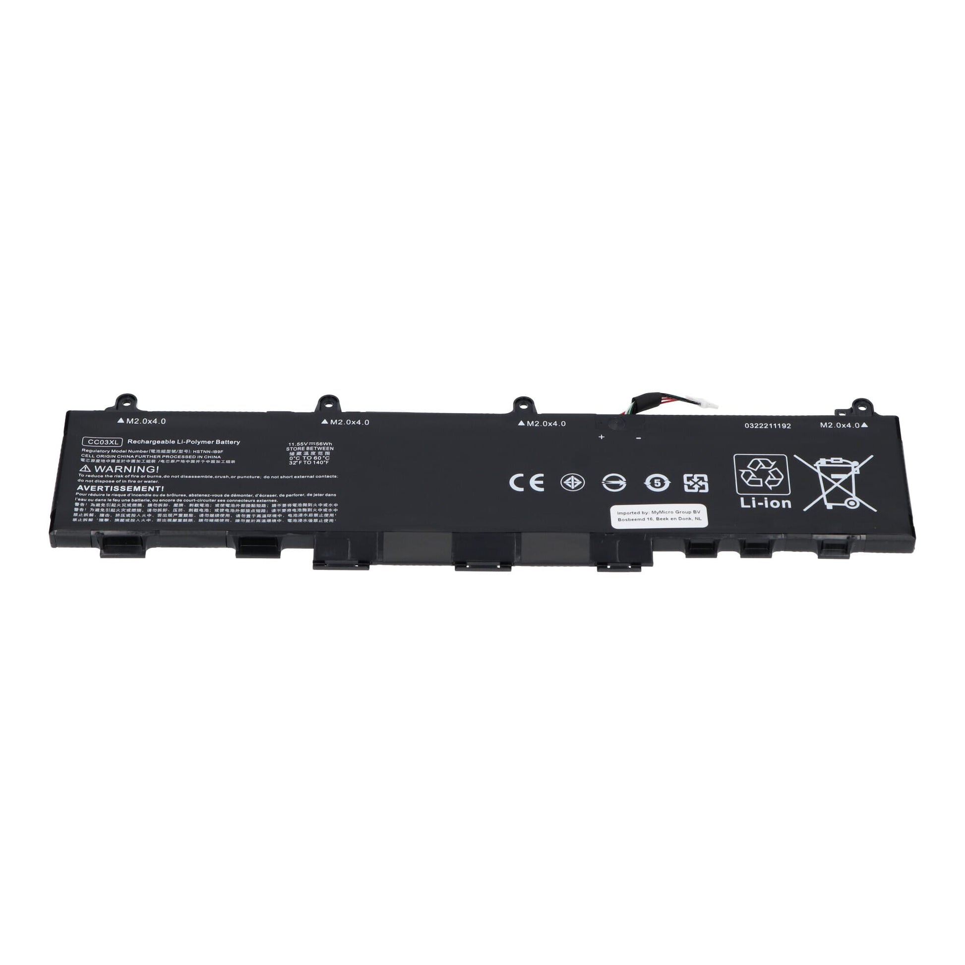 Batterie d'ordinateur portable de remplacement 4300 mAh