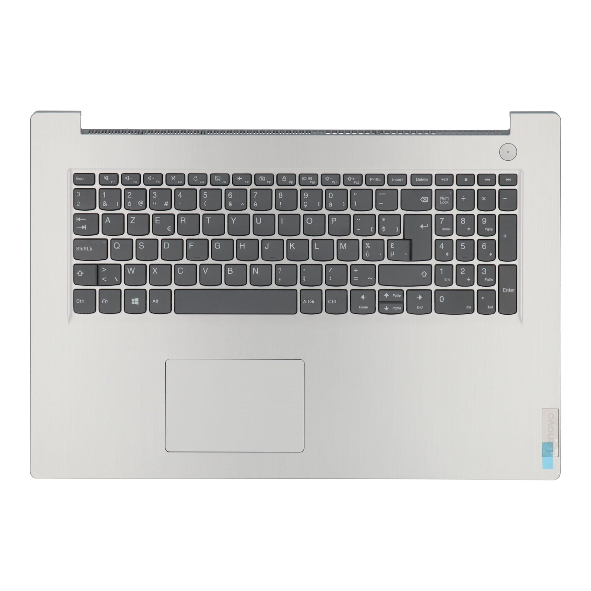 Clavier d'ordinateur portable Lenovo Azerty BE + couvercle supérieur gris