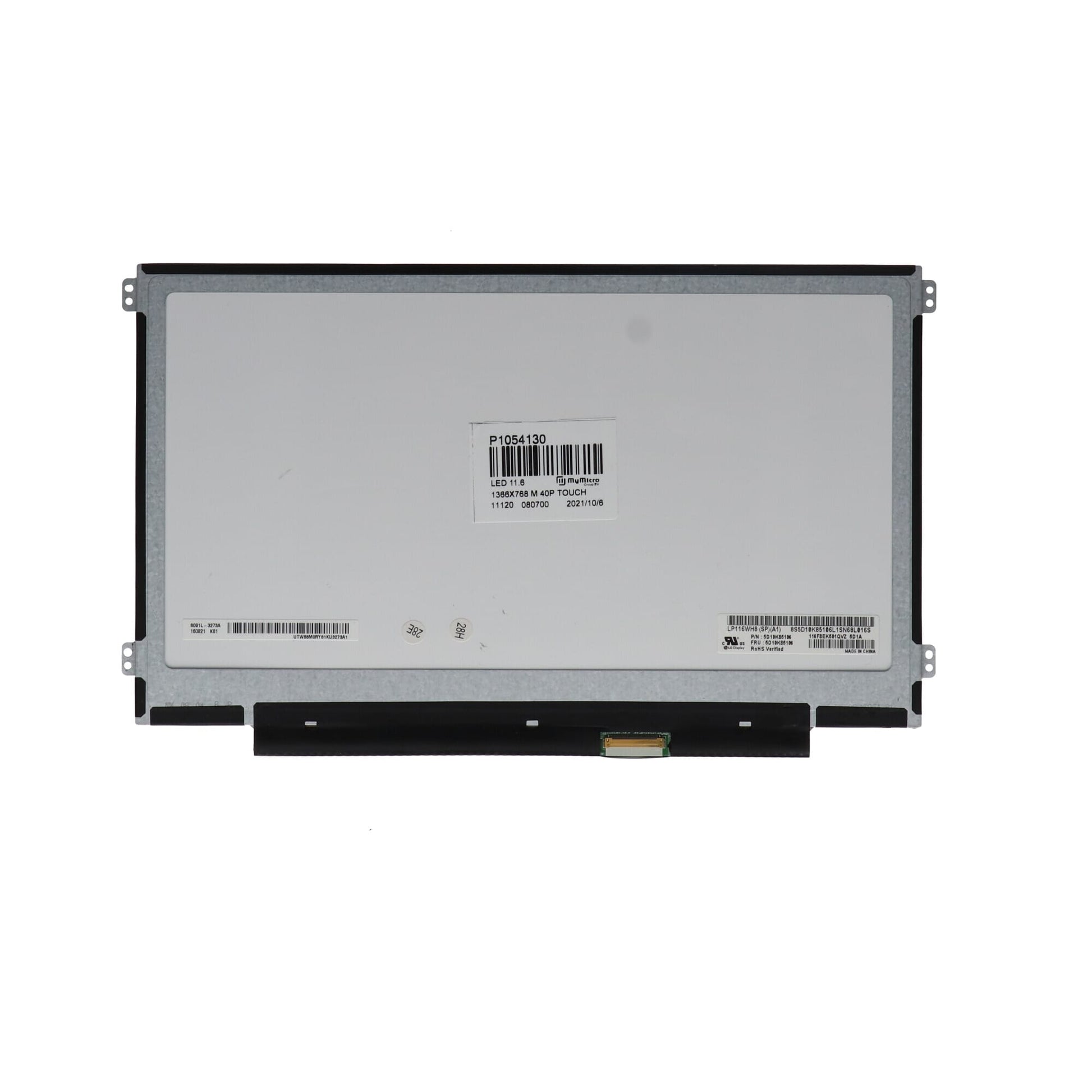 Écran LCD OEM 11,6 pouces 1366x768 MAT 40pin EDP 20 mm, Touch