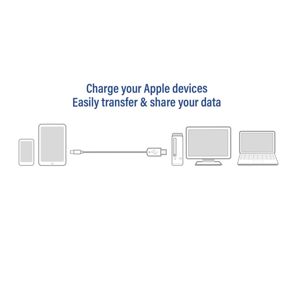 Act USB A To Lightning Load Data Cable 2M MFI certifié