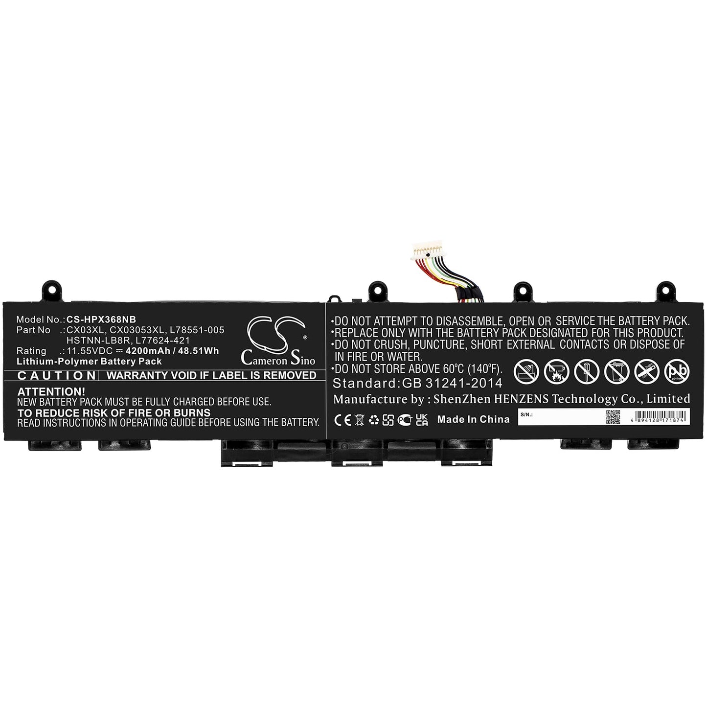 Batterie d'ordinateur portable 4200 mah